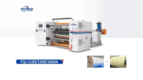 Máquina cortadora de rollos de tela y película de cinta de papel industrial