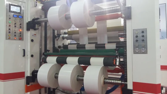 Máquina rebobinadora industrial Máquina cortadora automática de rollos Máquina cortadora de papel de etiquetas