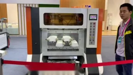 Máquina troqueladora de rollo de tarjeta de ventilador de vaso de papel popular automática de alta velocidad